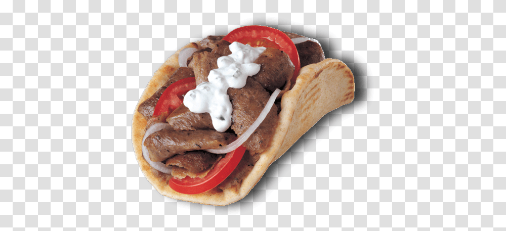 Tom And Jerry's Gyro, Bread, Food, Hot Dog, Pita Transparent Png