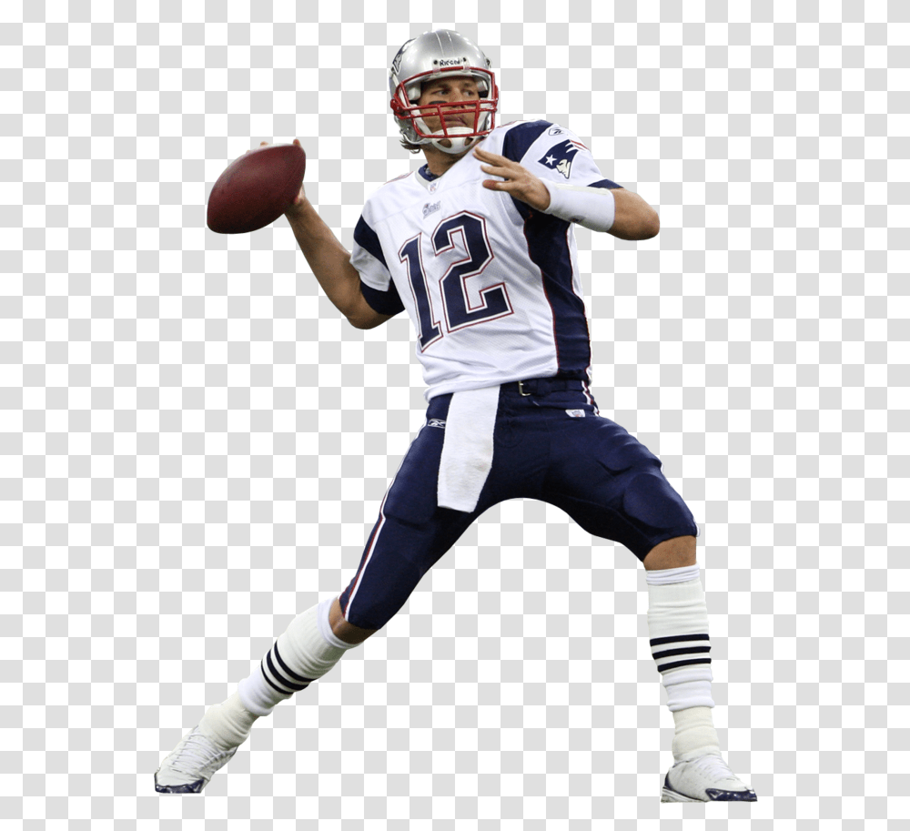 Tom Brady 14x11in Tom Brady Throwing A Football, Helmet, Clothing, Apparel, Person Transparent Png