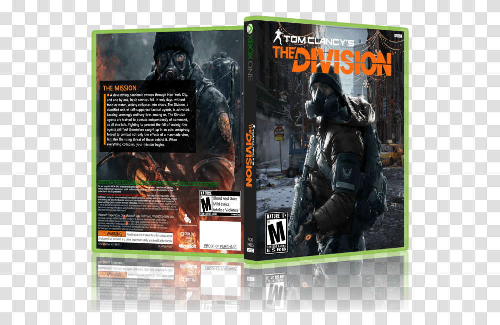 Tom Clancy S The Division Box Art Cover Pc Game, Person, Human, Counter Strike, Call Of Duty Transparent Png