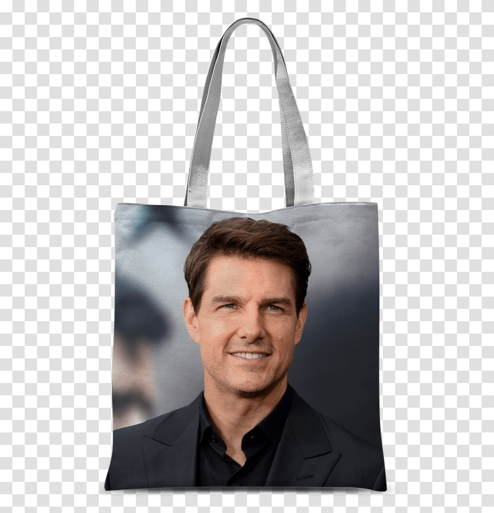 Tom Cruise Classic Sublimation Tote Bag Tom Cruise Daughter Suri 2019, Person, Human, Suit, Overcoat Transparent Png