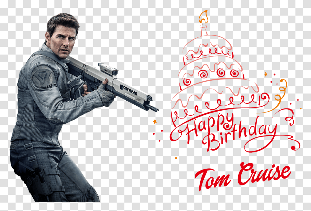 Tom Cruise File Tom Cruise Oblivion, Person, Human, Gun, Weapon Transparent Png