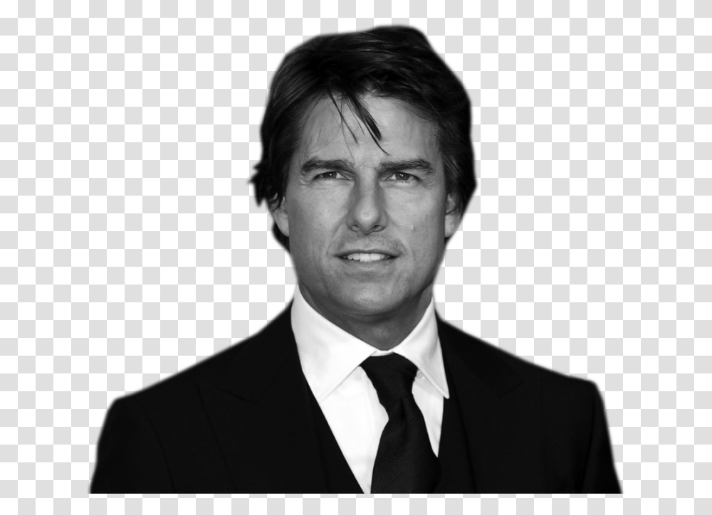 Tom Cruise Image Tom Cruise Black And White, Tie, Accessories, Suit, Overcoat Transparent Png