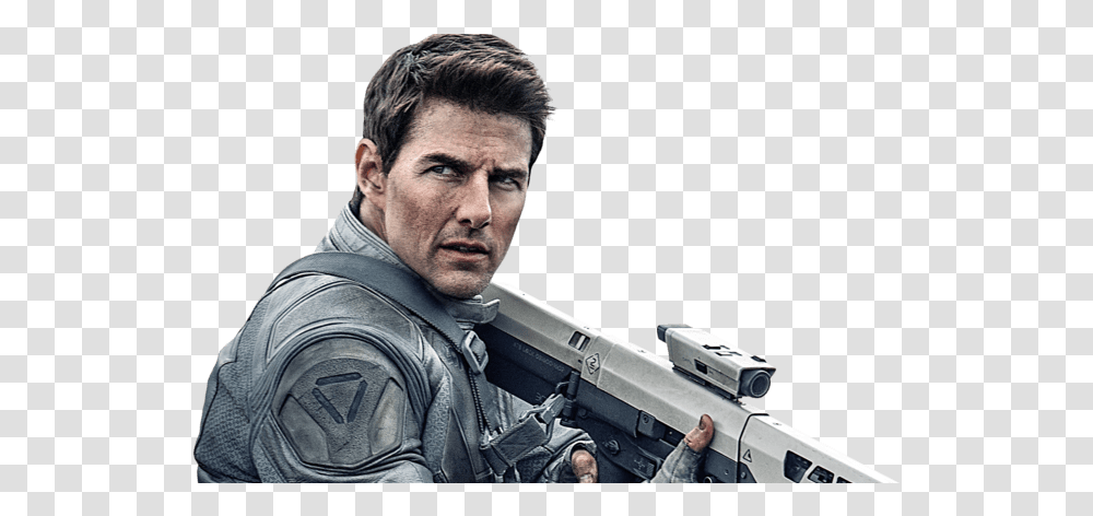 Tom Cruise Movie Sci Fi Space Suits, Person, Human, Gun, Weapon Transparent Png
