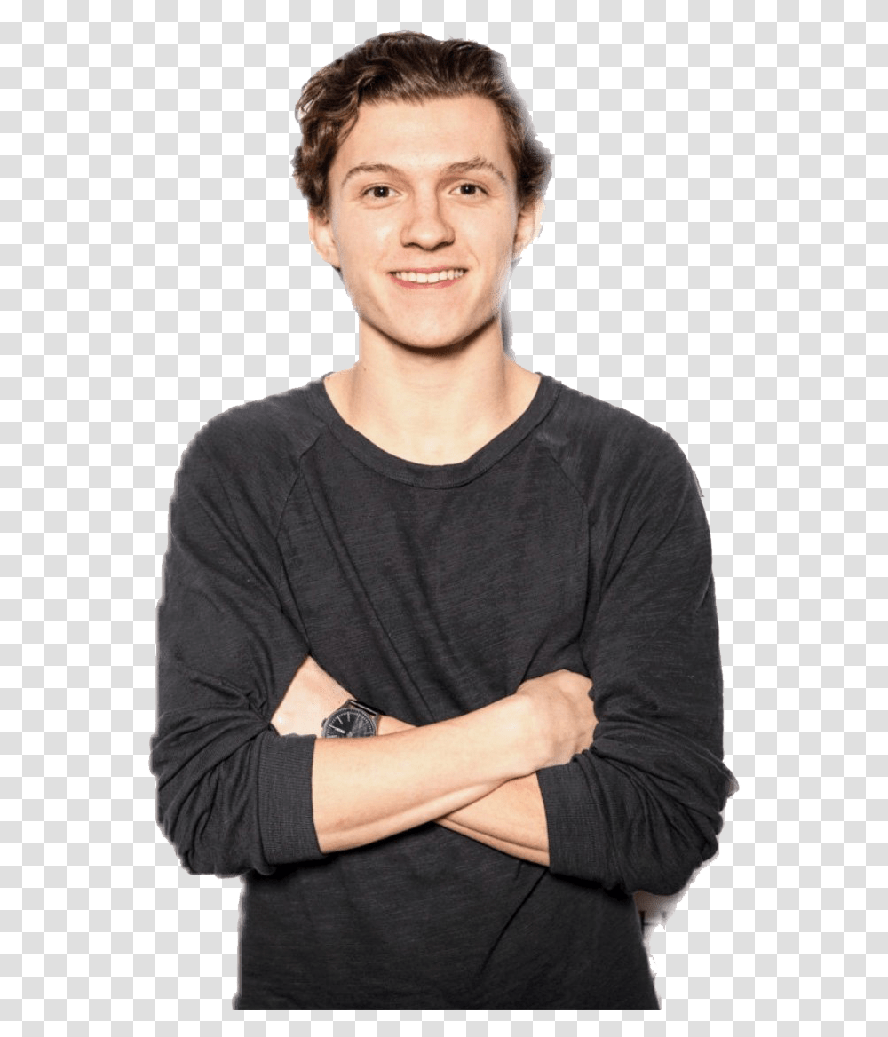 Tom Holland Free Download Tom Holland Background, Sleeve, Person, Long Sleeve Transparent Png