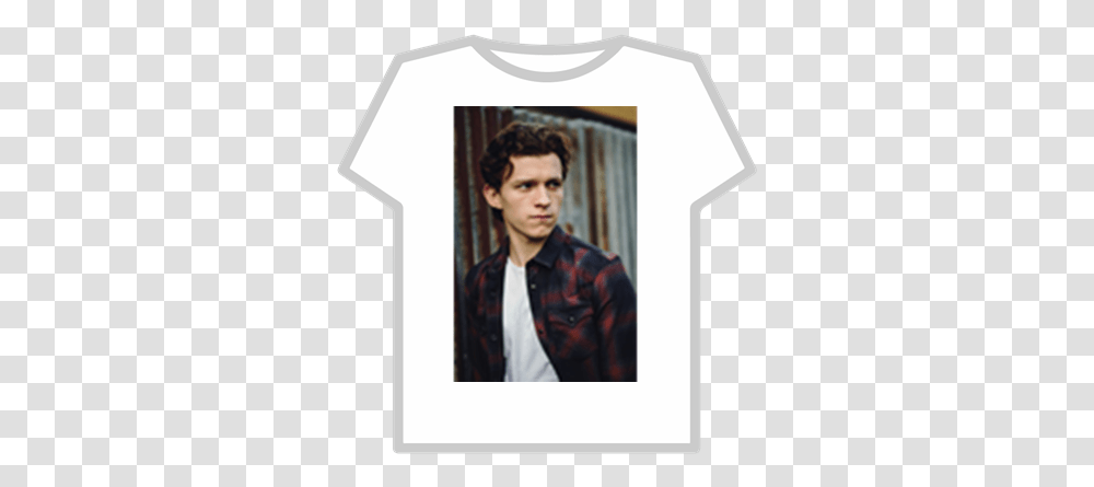 Tom Holland Roblox Tom Holland Hot, Clothing, Person, Sleeve, Text Transparent Png