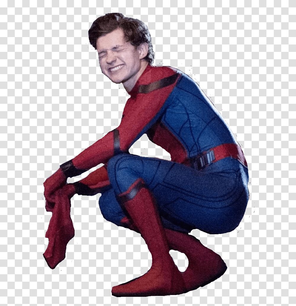 Tom Holland Spiderman Stickers, Person, Footwear, Shoe Transparent Png
