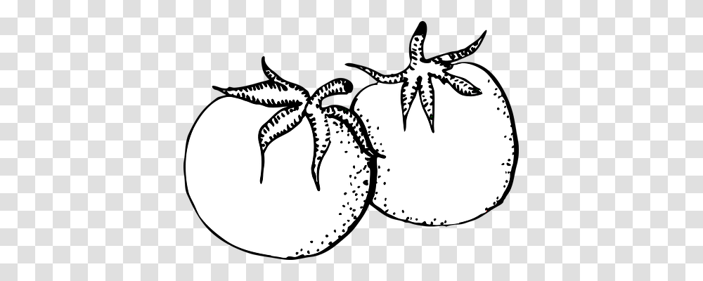 Tomato Food, Stencil, Drawing Transparent Png