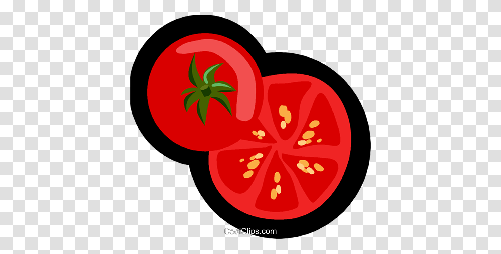 Tomato Fruit Vegetable Royalty Free Vector Clip Art Illustration, Plant, Sliced, Food Transparent Png