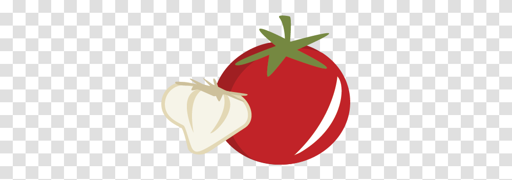 Tomato Garlic Cutting Cooking Tomato, Plant, Food, Fruit, Vegetable Transparent Png