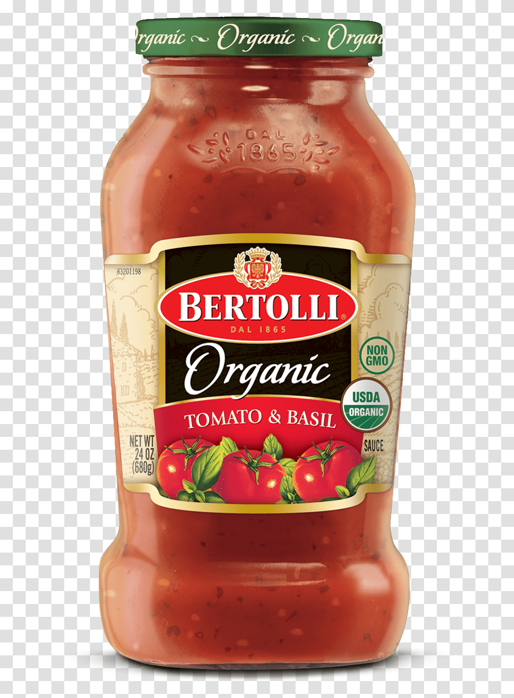 Tomato Sauce Bertolli Olive Oil Basil Garlic, Ketchup, Food, Relish, Beverage Transparent Png