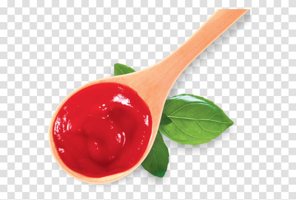 Tomato Sauce, Ketchup, Food, Spoon, Cutlery Transparent Png