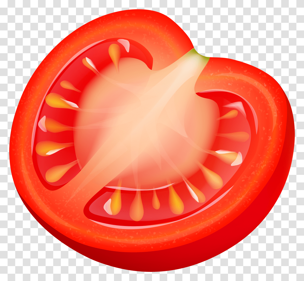 Tomato Slice Tomato Slice Clipart, Plant, Food, Sliced, Grapefruit Transparent Png