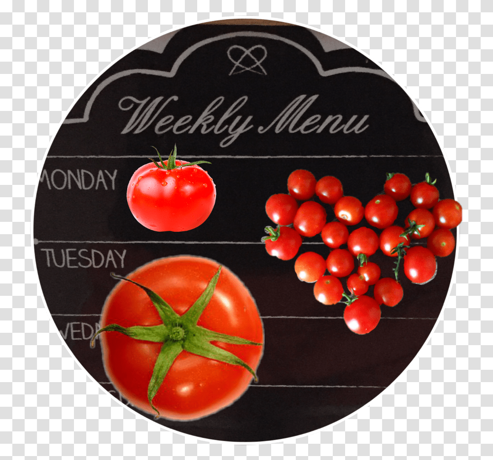 Tomato Slice Tomato Top View, Plant, Food, Vegetable Transparent Png