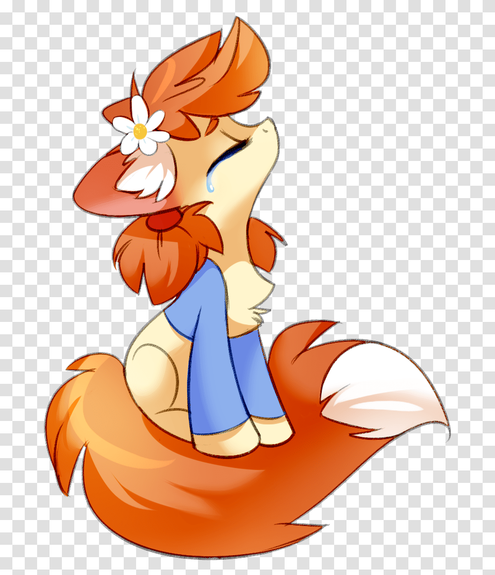 Tomatocoup Chest Fluff Crying Cute Eyes Closed Fox Pony, Comics, Book Transparent Png