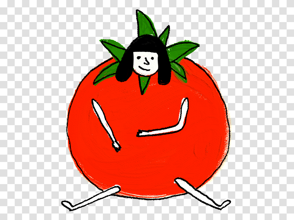 Tomatoe Girl Funny Lol Vegetables Costume Party Cartoon, Plant, Food, Fruit, Pumpkin Transparent Png