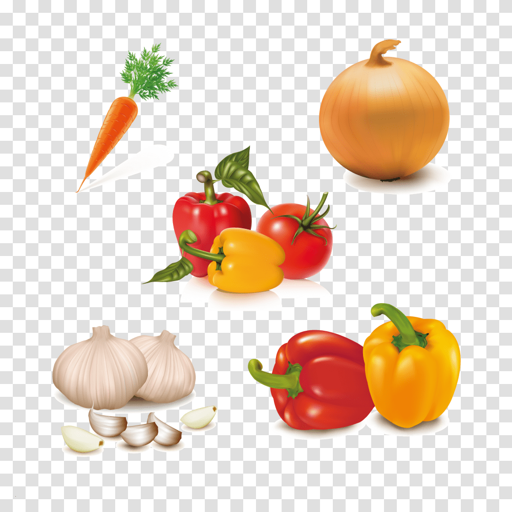 Tomatoes And Peppers Cartoon, Plant, Vegetable, Food, Produce Transparent Png