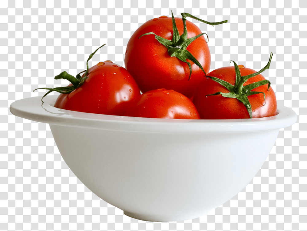 Tomatoes Clipart Sliced Tomato Plate Tomatoes, Plant, Bowl, Vegetable, Food Transparent Png