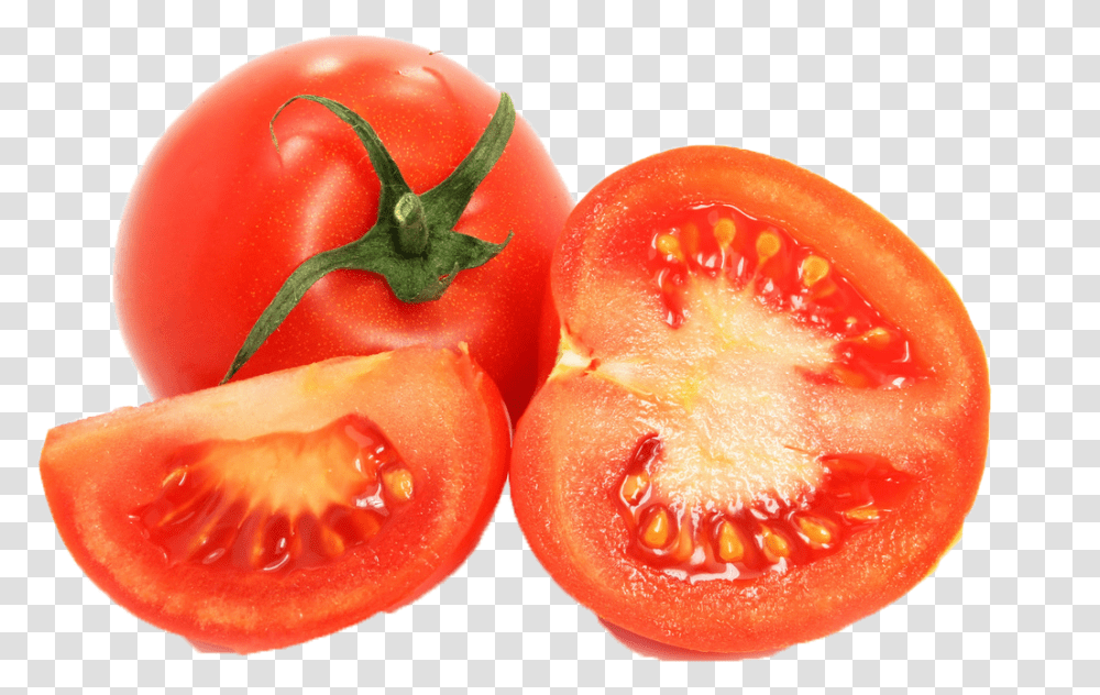 Tomatoes With White Background, Sliced, Plant, Food, Vegetable Transparent Png