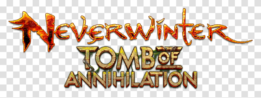 Tomb Of Annihilation Launches Neverwinter, Lighting, Word, Alphabet, Text Transparent Png
