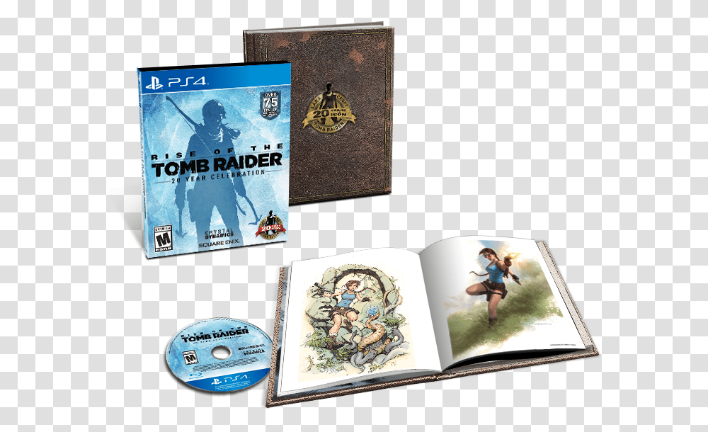 Tomb Raider 20 Anniversary Rise Of The Tomb Raider 20 Year Celebration, Person, Turtle, Flyer Transparent Png