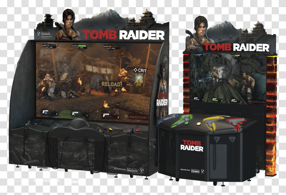 Tomb Raider Arcade, Person, Human, Arcade Game Machine, Train Transparent Png