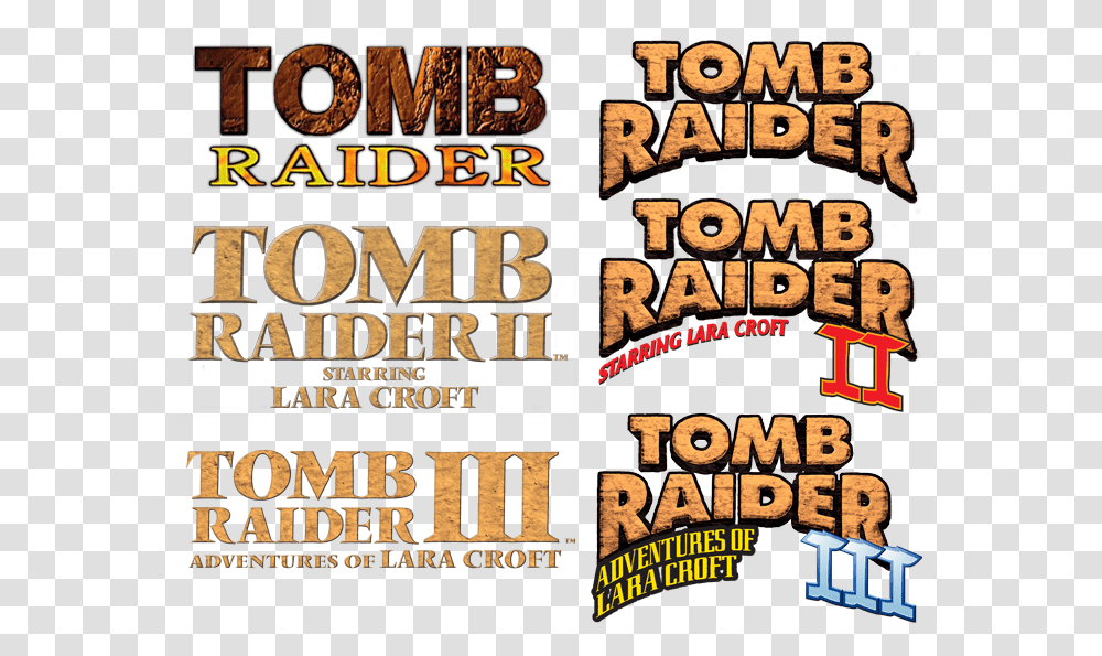 Tomb Raider, Word, Alphabet, Advertisement Transparent Png