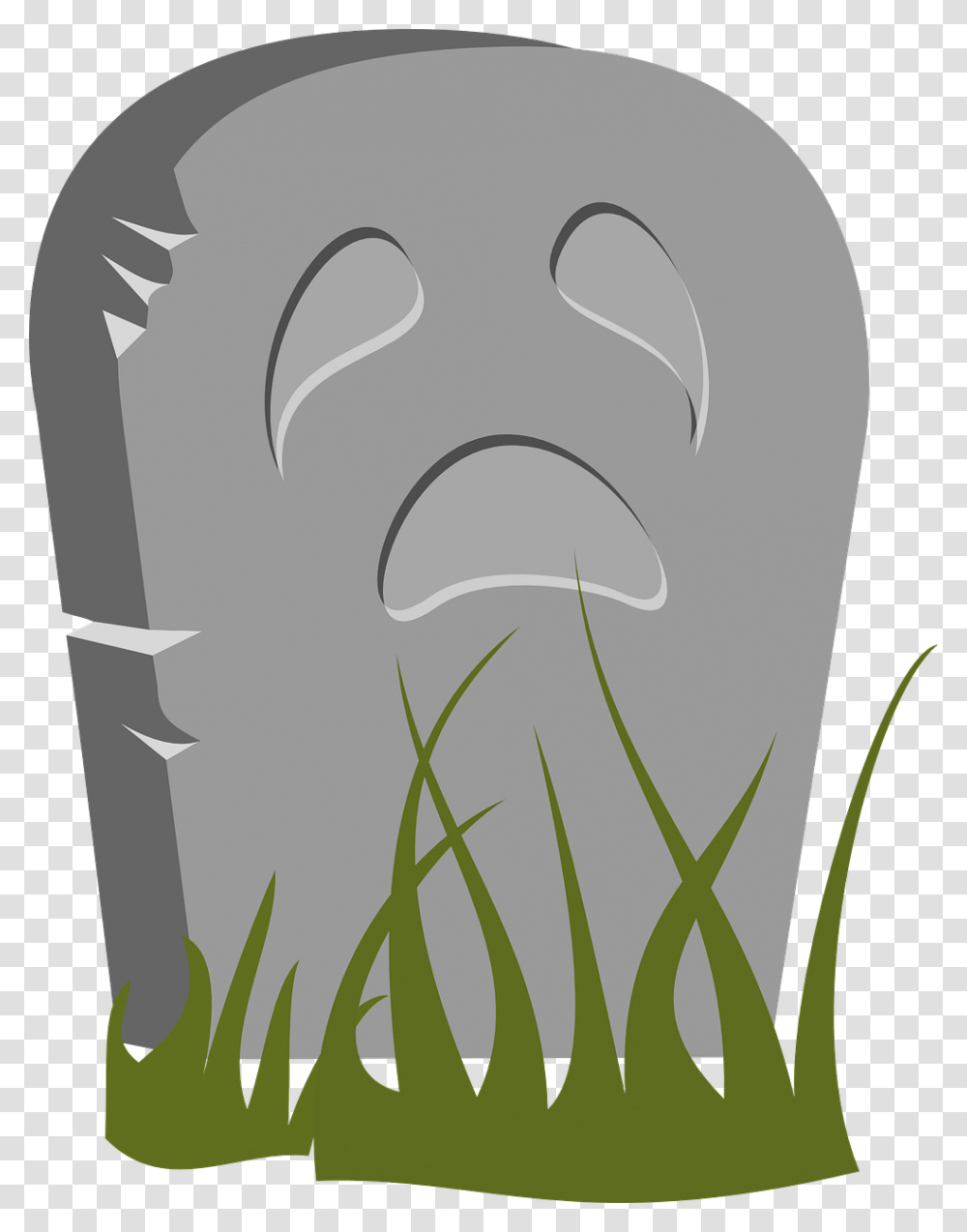 Tombstone Cartoon, Head, Plant, Painting Transparent Png