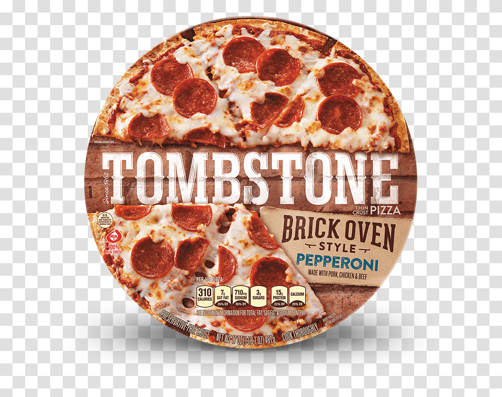 Tombstone Pizza Crust, Food, Poster, Advertisement, Pork Transparent Png