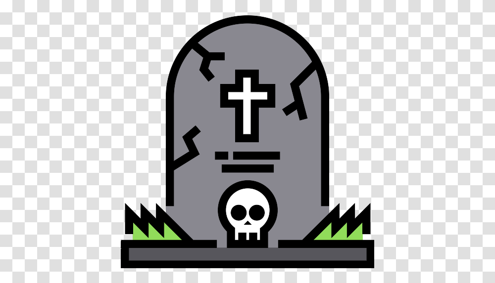 Tombstone Rip Icon Cemetery, First Aid, Text, Symbol, Architecture Transparent Png
