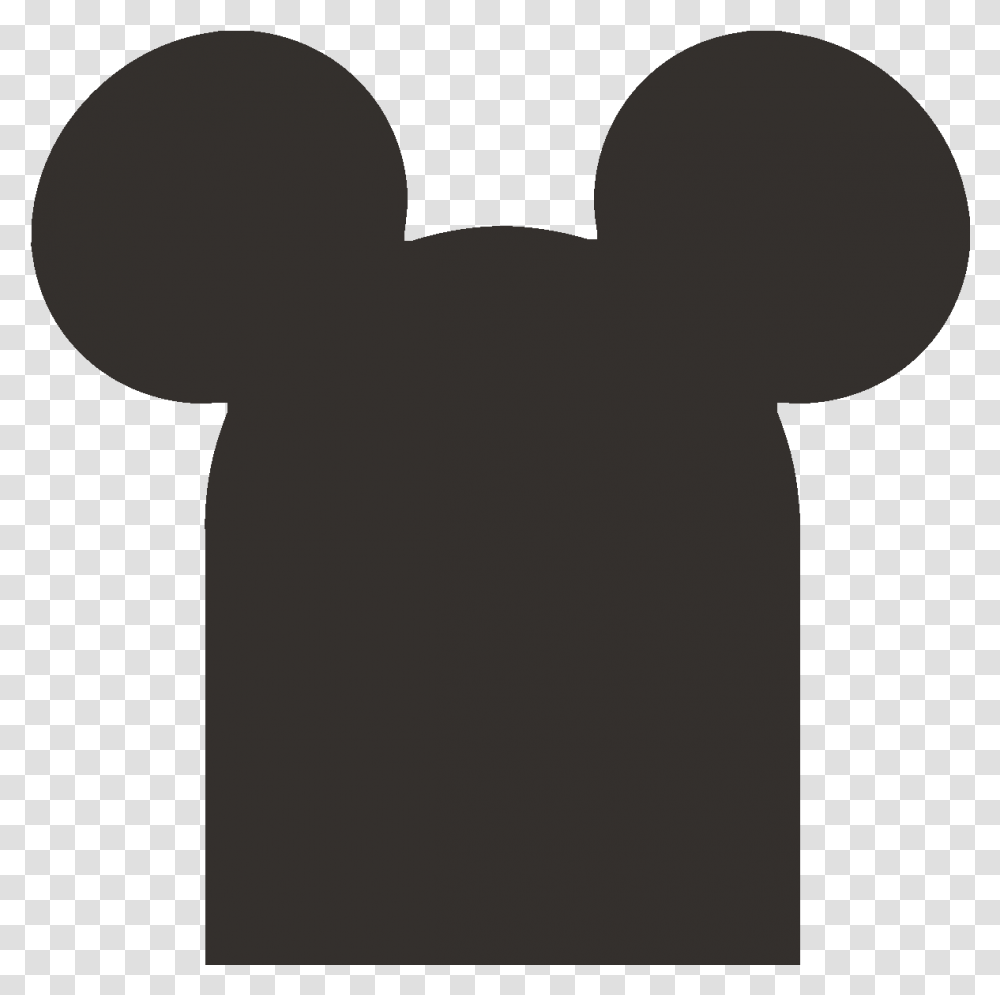 Tombstone With Mouse Ears Mickey Head, Silhouette, Hand, Standing, Photography Transparent Png