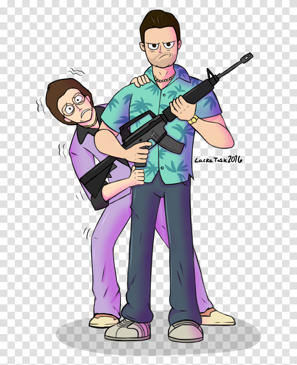 Tommy And Ken From Gta Vice City Just Finished The Tommy Gta Vice City, Person, Guitar, People, Book Transparent Png