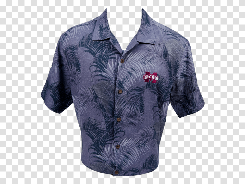 Tommy Bahama Palm Fronds Banner M Short Sleeve Hawaiian Hawaiian Shirt, Apparel, Person, Human Transparent Png