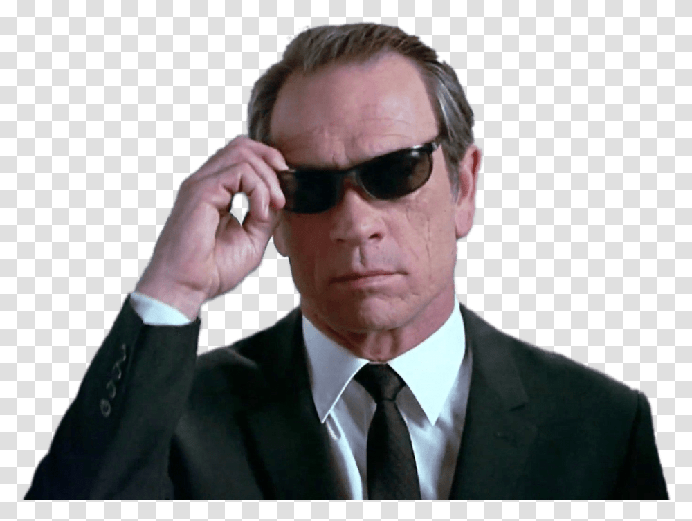 Tommy Lee Jones In Men In Black Clip Arts White Men In Black, Tie, Accessories, Person, Sunglasses Transparent Png