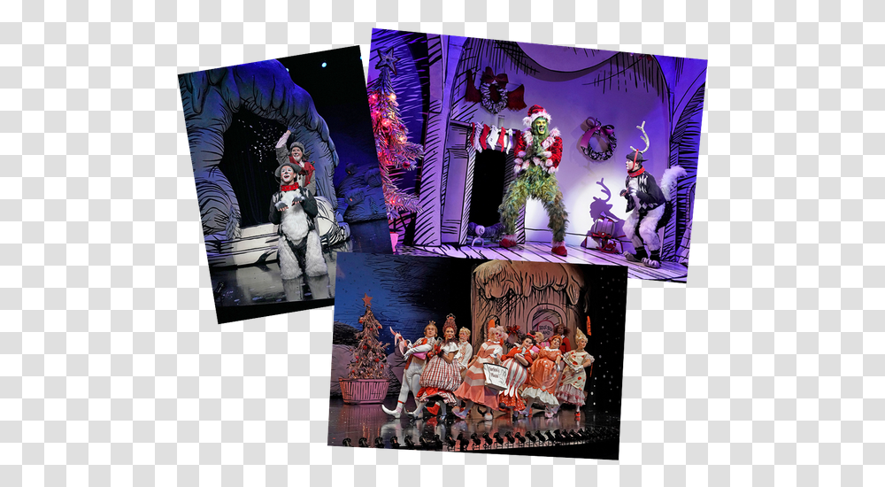 Tommy Martinez Meets The Grinch Stage, Person, Collage, Poster, Advertisement Transparent Png