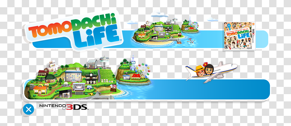 Tomodachi Life Big Banner New 3ds Tomodachi Life, Airplane, Aircraft, Vehicle, Transportation Transparent Png