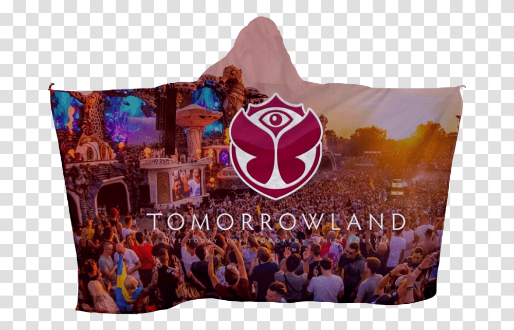Tomorrowland Hoodie Flag Tomorrowland 2020 Cancelled, Person, Human, Crowd, Festival Transparent Png