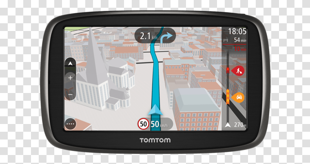 Tomtom Go 50 Gps Tomtom, Electronics, Monitor, Screen, Display Transparent Png