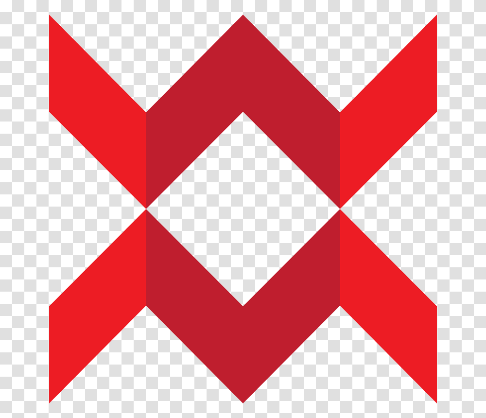 Tone Red Chevron Pattern Fabric, Logo, Trademark Transparent Png