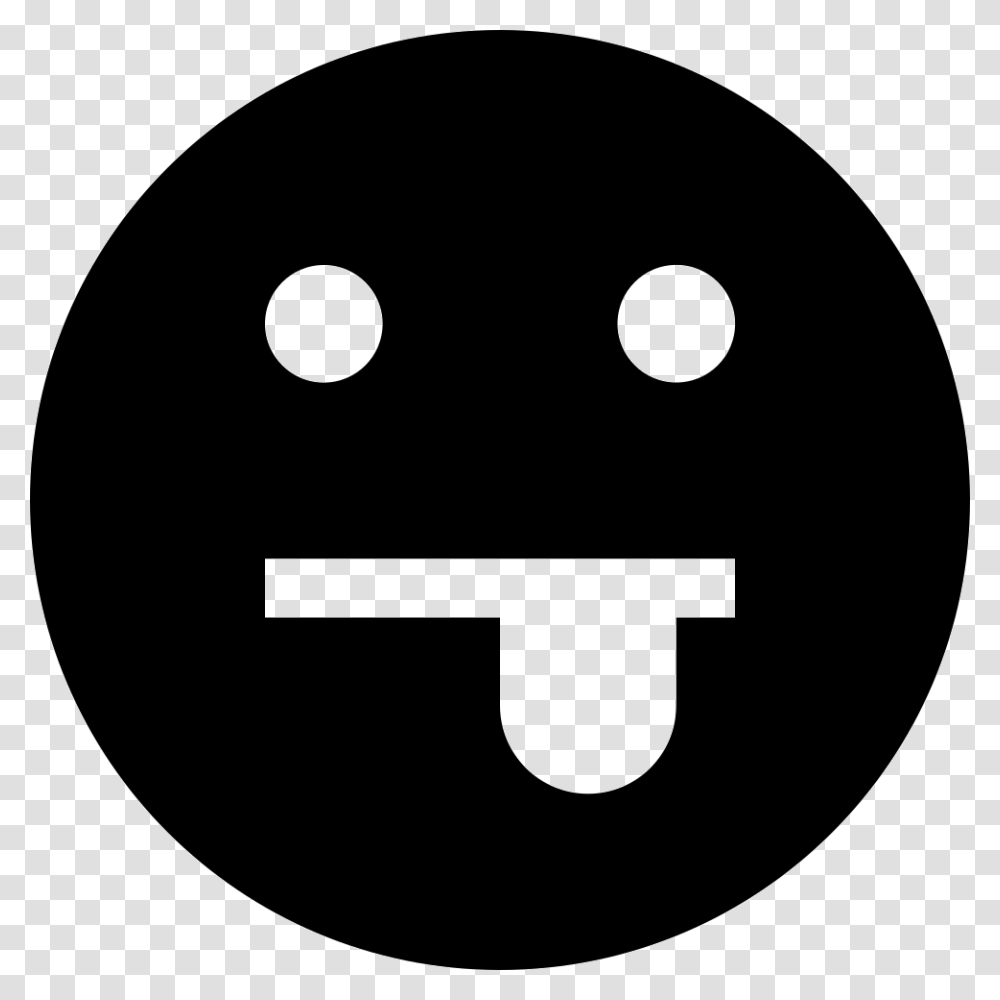 Tongue Emoticon Smiley Face Emoticon, Stencil, Logo, Trademark Transparent Png