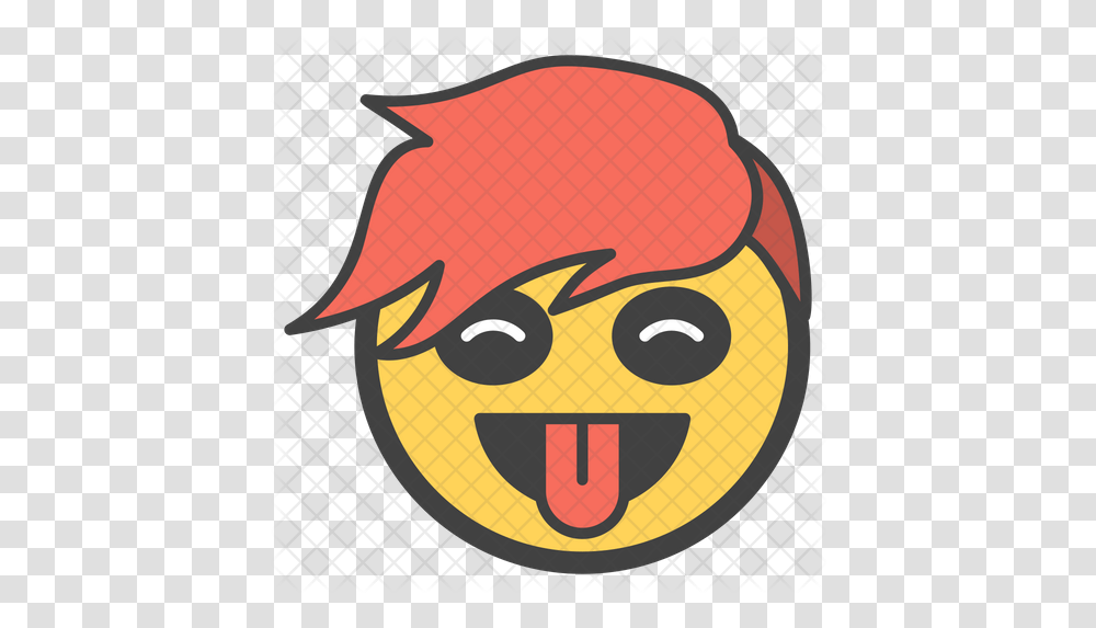 Tongue Out Boy Emoji Icon Cartoon Transparent Png