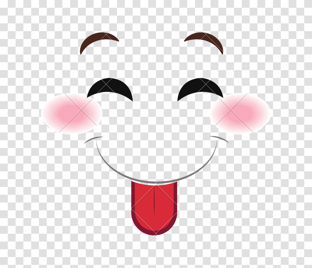 Tongue Out Face Emoticon Kawaii Style, Outdoors, Nature, Night Transparent Png