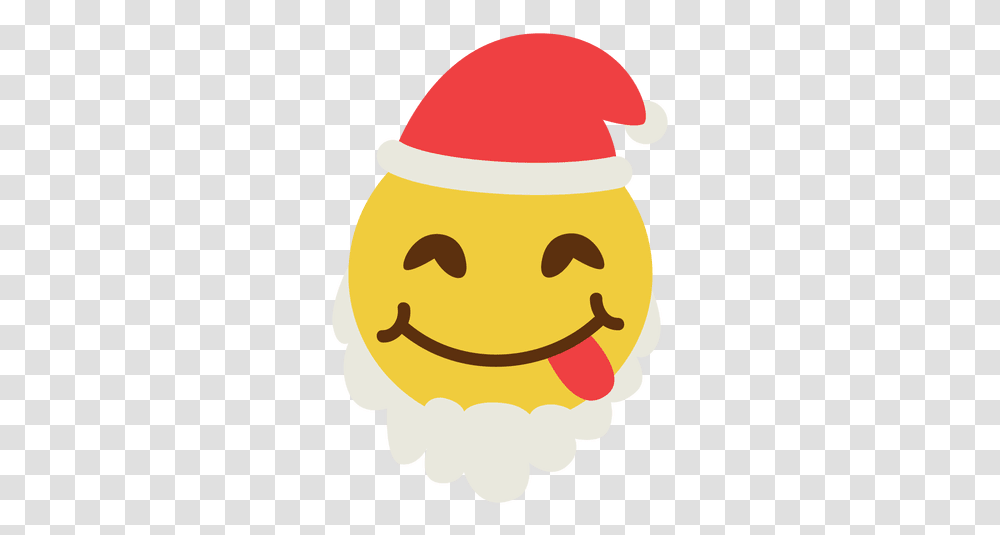 Tongue Santa Claus Emoticon 3 & Svg Vector Christmas Emoticon Transparent Png