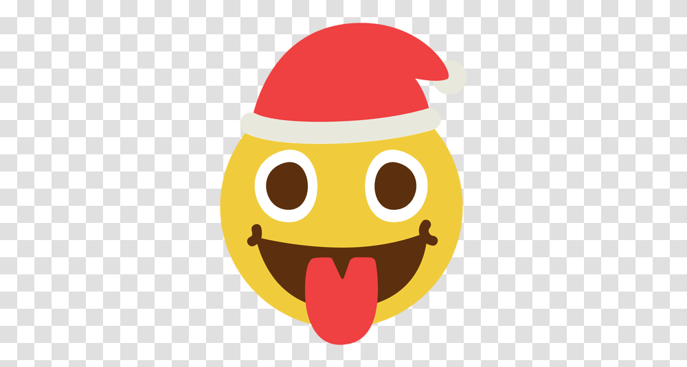 Tongue Santa Claus Face Emoticon 9 Christmas Day, Food, Snowman, Winter, Outdoors Transparent Png