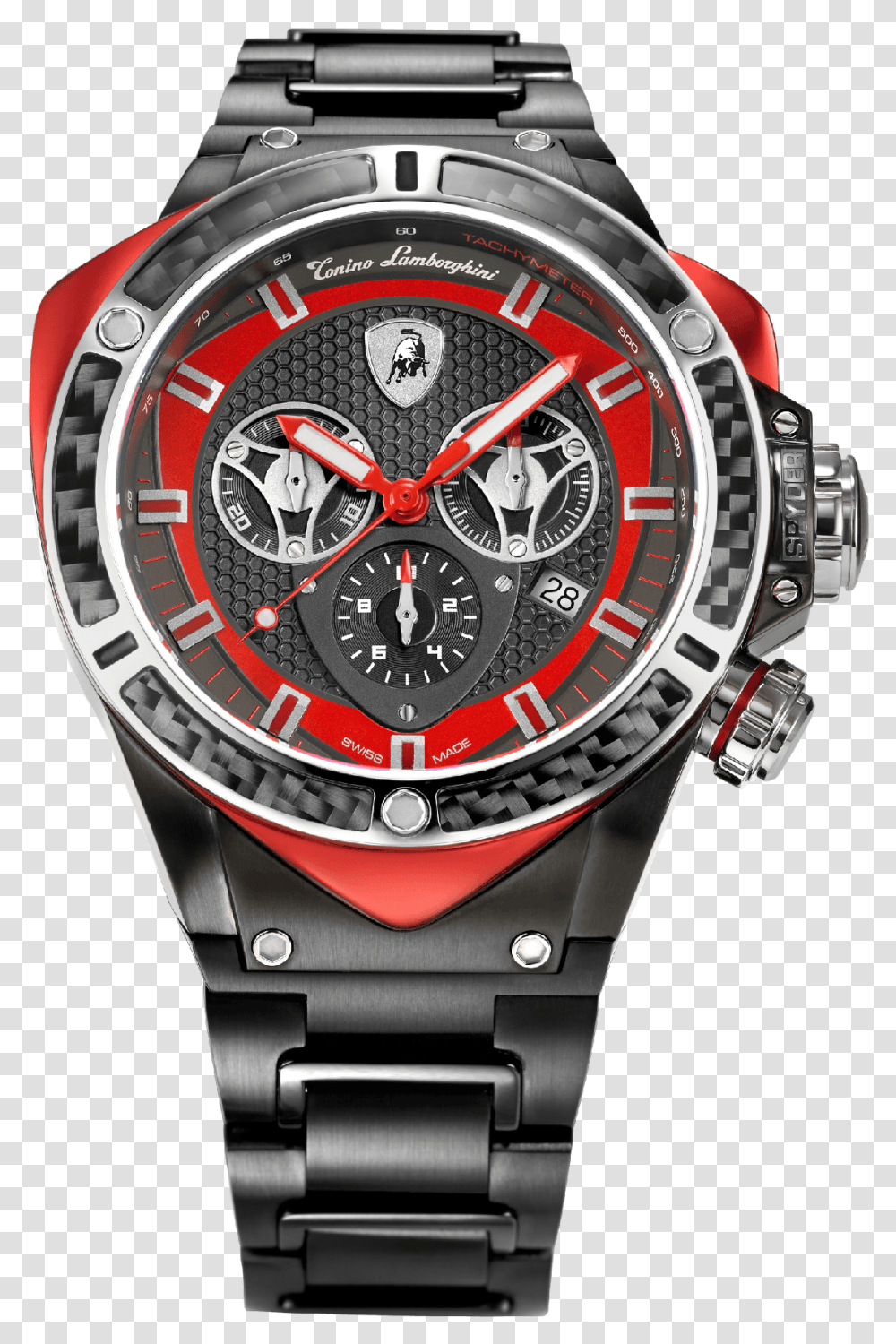 Tonino Lamborghini Watch South America Brazil Colombia Limited Edition Lamborghini Watch, Wristwatch, Number Transparent Png