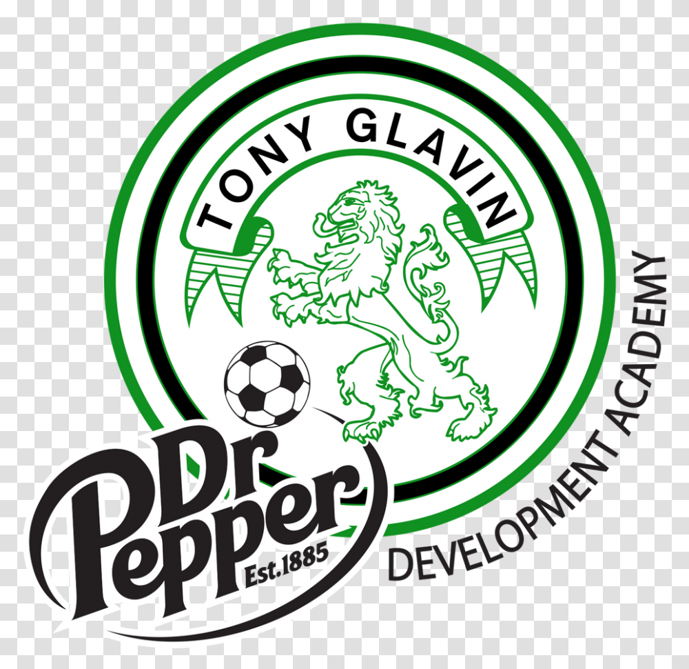 Tony Glavin Soccer Club Dr Pepper, Logo, Symbol, Trademark, Label Transparent Png