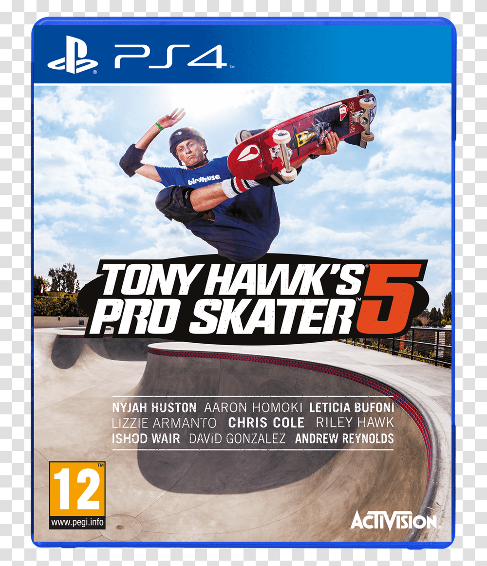 Tony Hawk S Pro Skater 5, Person, Human, Advertisement, Poster Transparent Png