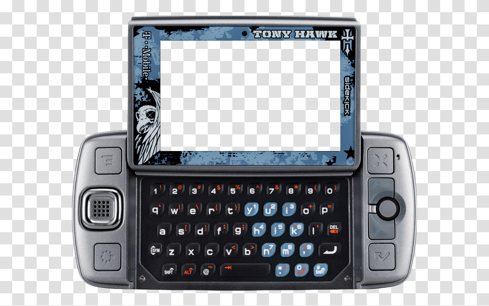Tony Hawk Sidekick Phone, Electronics, Mobile Phone, Cell Phone, Computer Keyboard Transparent Png