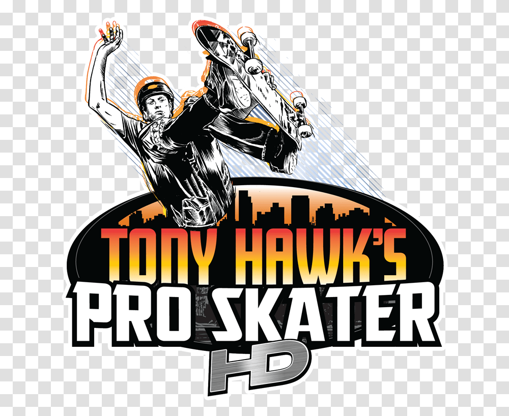 Tony Hawk's Pro Skater Hd Xbox 360 Box, Poster, Advertisement, Person Transparent Png