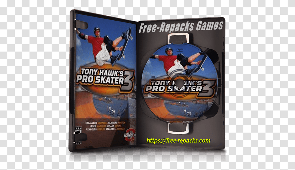 Tony Hawk's Pro Skater 3 Free Download Free Repacks Games Video Game, Person, Advertisement, Clothing, Poster Transparent Png