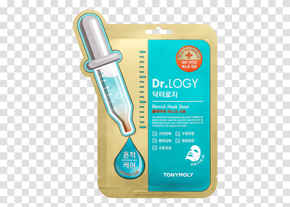 Tony Moly Dr Logy Blemish Mask Sheet, Toothpaste, Bottle, Label Transparent Png